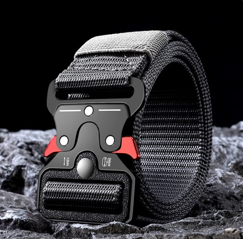 Vyriškas karinis taktinis diržas S86 pilkas