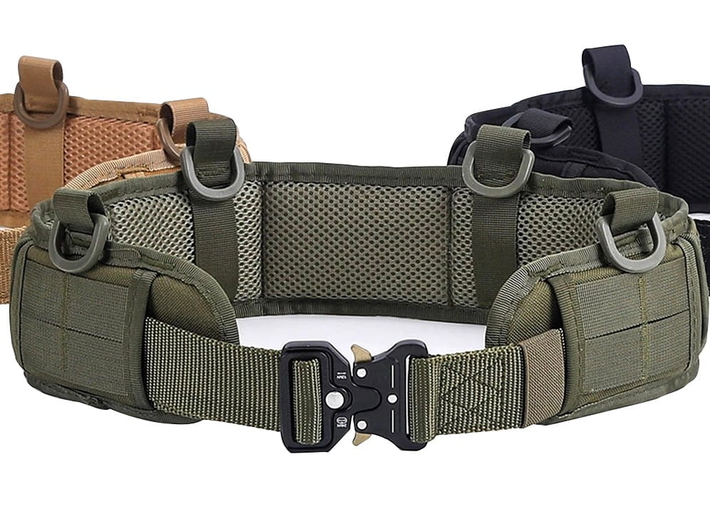 Vyriškas taktinis diržas H126, žalia spalva