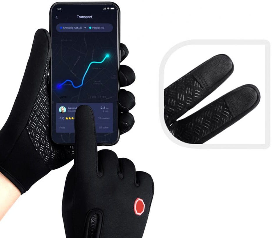 Vyriškos pirštinės R9, juodos