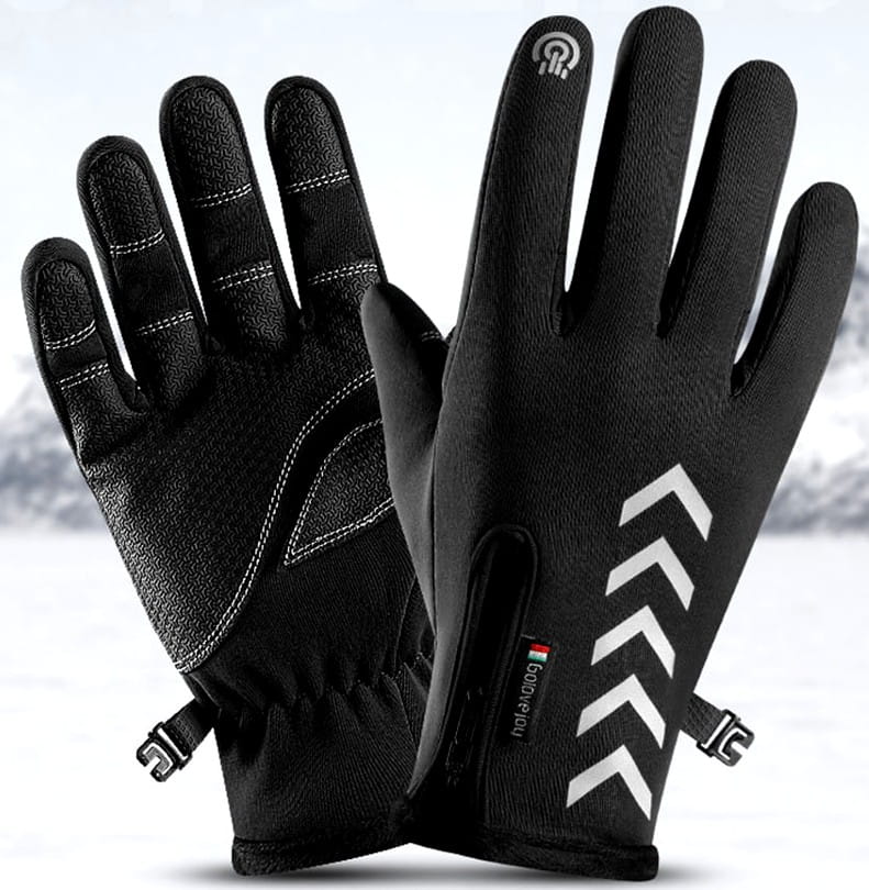 Vyriškos žieminės pirštinės R10, juodos