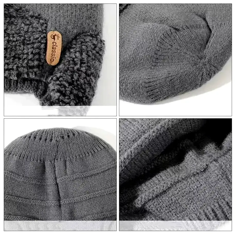 Žieminė kepurė S114, pilka