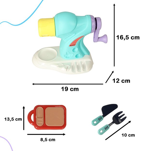 Kreatyvus plastilino makaronų masės rinkinys 44 elementai