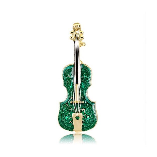 Dekoratyvinė sagė GREEN VIOLIN BZ80