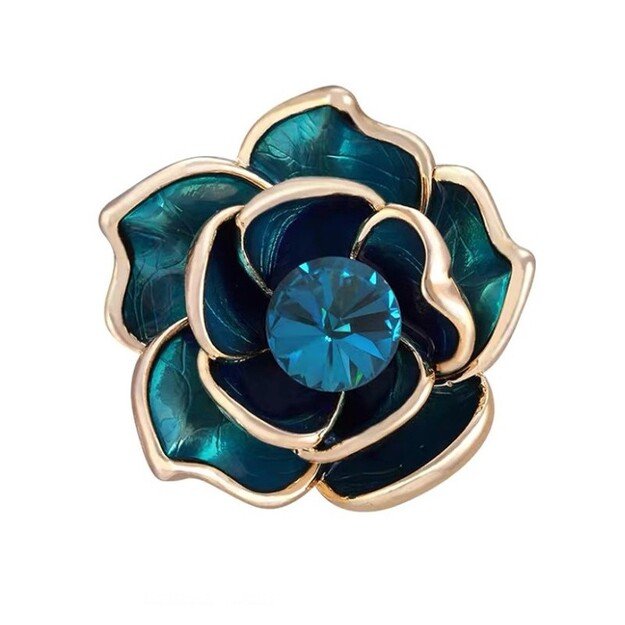 Dekoratyvinė sagė CRYSTAL BLUE FLOWER BZ129