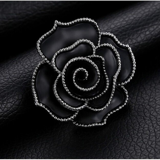 Dekoratyvinė sagė BLACK ROSE BZ120