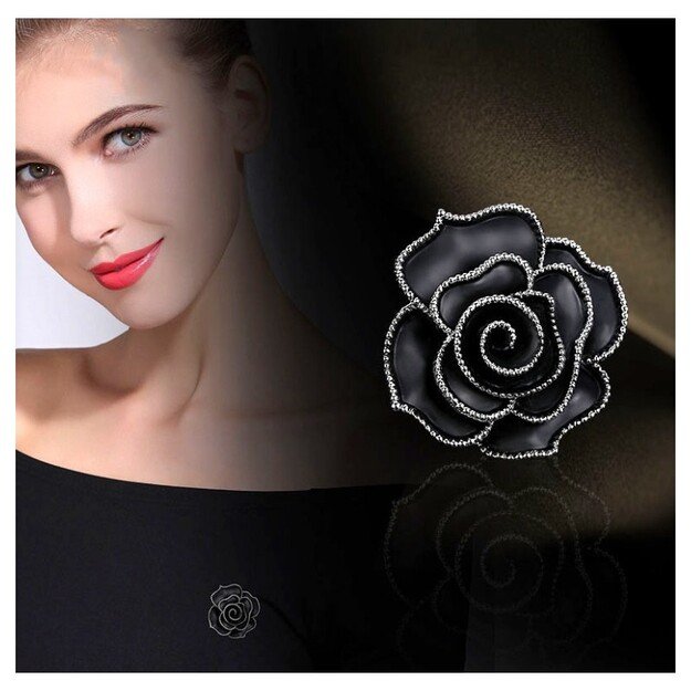 Dekoratyvinė sagė BLACK ROSE BZ120