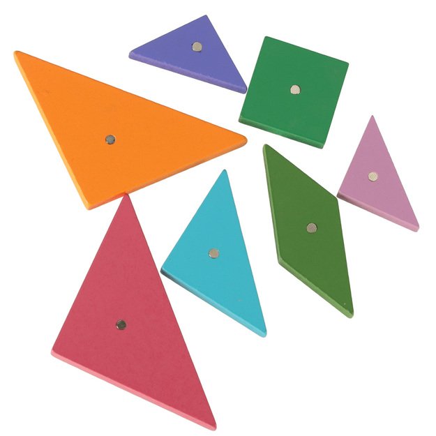 Tangram magnetinė knygelė 3D konstruktorius