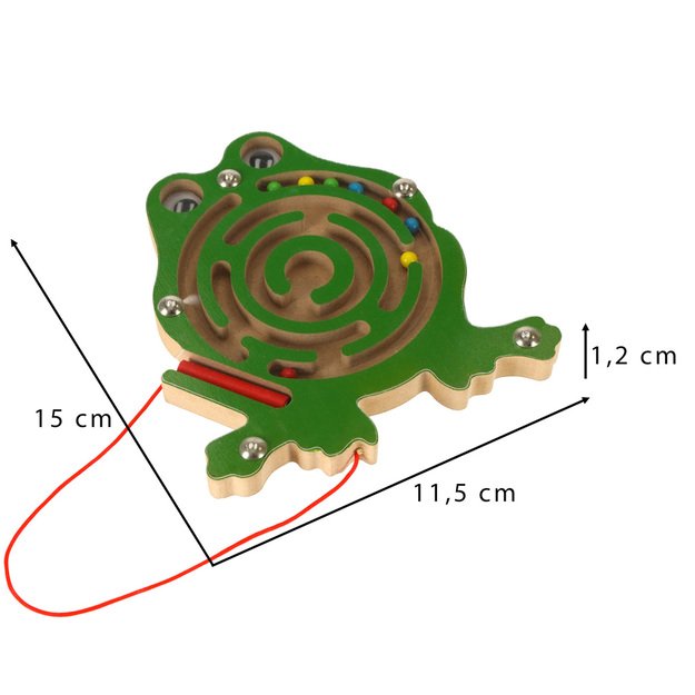 Magnetinis labirintas su kamuoliukais varlė