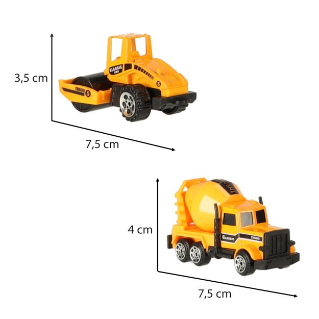 Transporto priemonės statybos mašinų rinkinys 6 vnt.