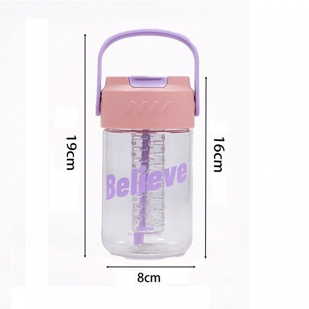 Gertuvė su šiaudeliu ir krepšeliu 600 ml Fortune BD22