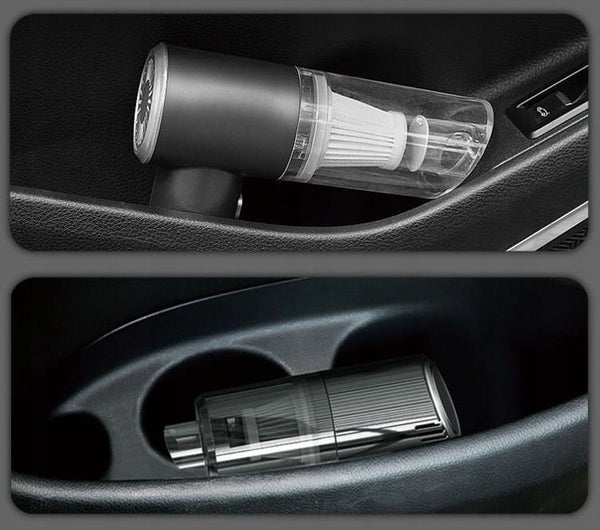 Automobilinis dulkių siurblys USB, galingas 120W, LED, 35kPa, kompaktiškas
