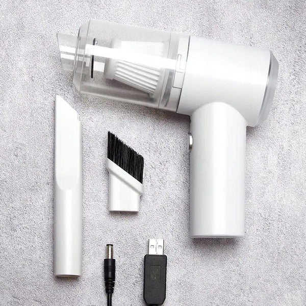 Automobilinis dulkių siurblys USB, galingas 120W, LED, 35kPa, kompaktiškas