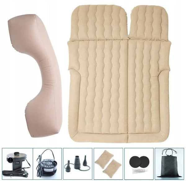 Automobilinis čiužinys, dvivietis, XXL, su pompa