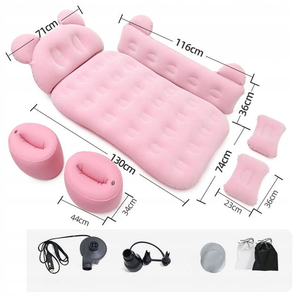 Automobilinis čiužinys, juodas, XL