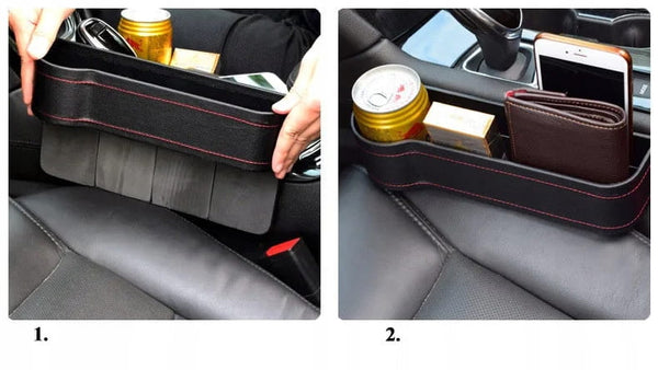 Automobilio odinis organizatorius puodeliui, telefonui ir raktams