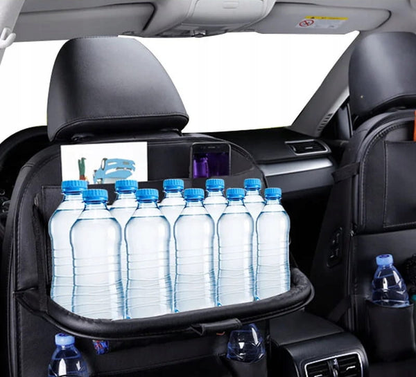 Automobilio organizatorius, vaikiškas staliukas su planšetės ir puodelio laikikliu