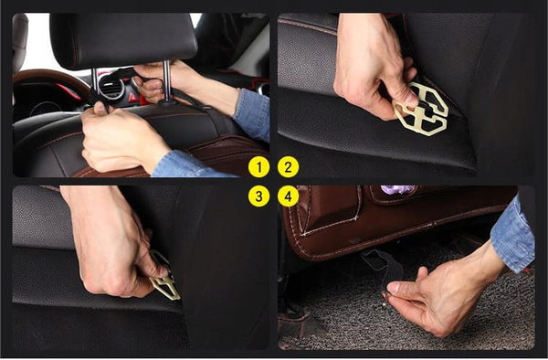 Automobilio organizatorius, vaikiškas staliukas su planšetės ir puodelio laikikliu