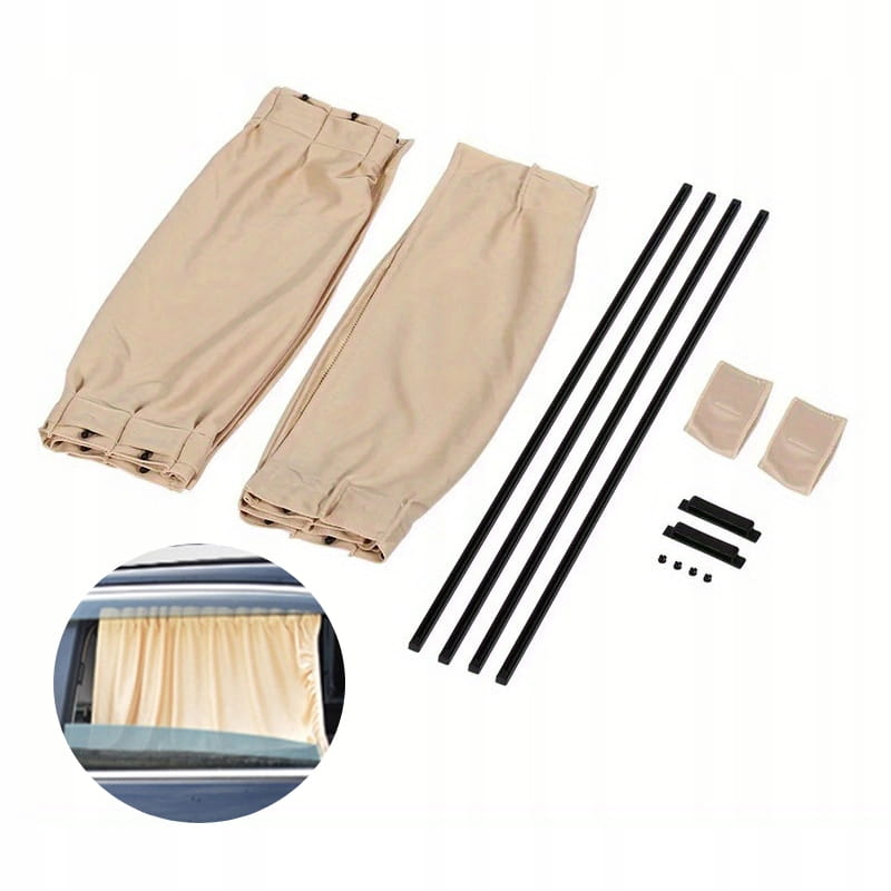 Automobilinės saulės užuolaidos, smėlio, 50x39 cm