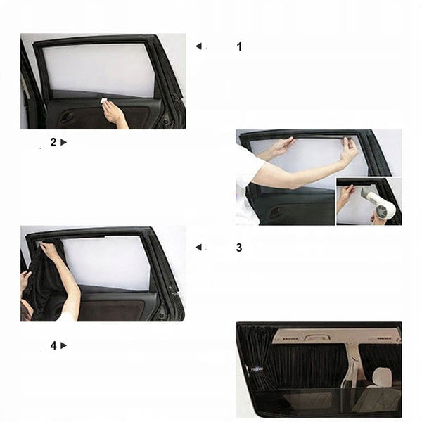 Automobilinės saulės užuolaidos, smėlio, 50x39 cm