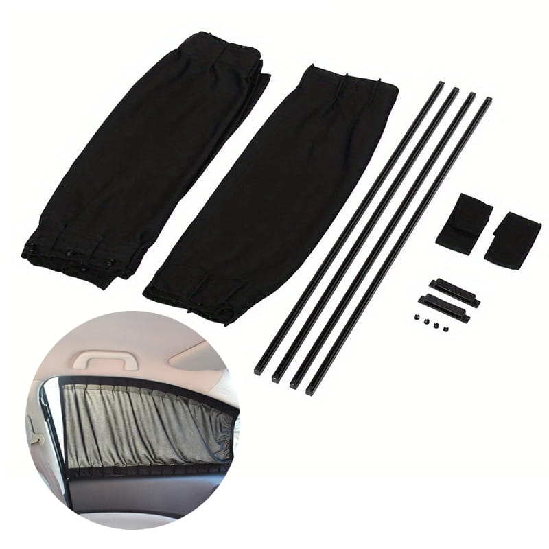 Apsauginės užuolaidos nuo saulės, juodos 50x47, automobiliui, jachtai, TIR