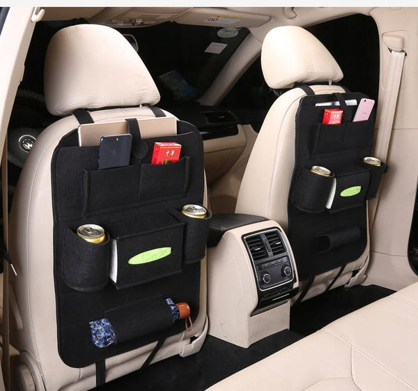 Automobilio organizatorius, juodas veltinis, atlošo apsauga