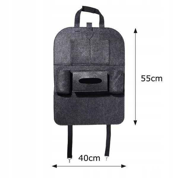 Automobilio organizatorius, juodas veltinis, atlošo apsauga