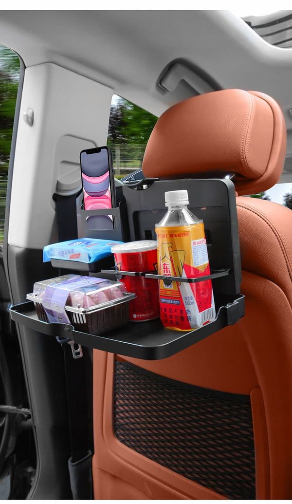 Automobilio staliukas organizatorius, planšetė, maistas, gėrimai, daugiafunkcis