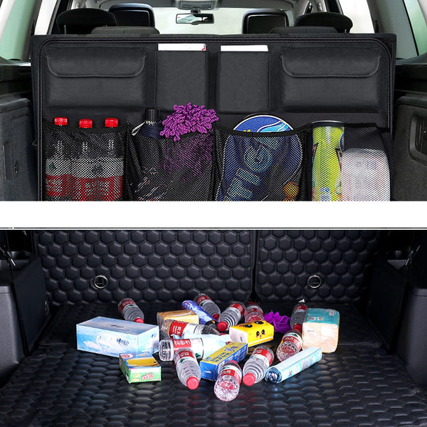 Automobilio bagažinės organizatorius, trigubas skyrius