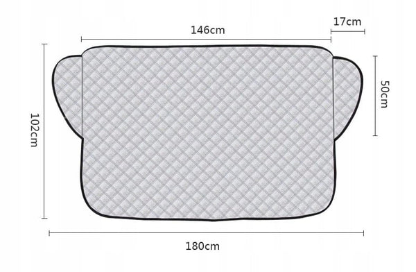 Automobilio lango uždangalas, visiems metų laikams, XXL
