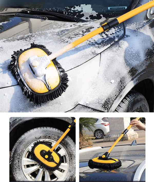 Automobilio langų valymo šepetys, minkštas, 3 įdėklai