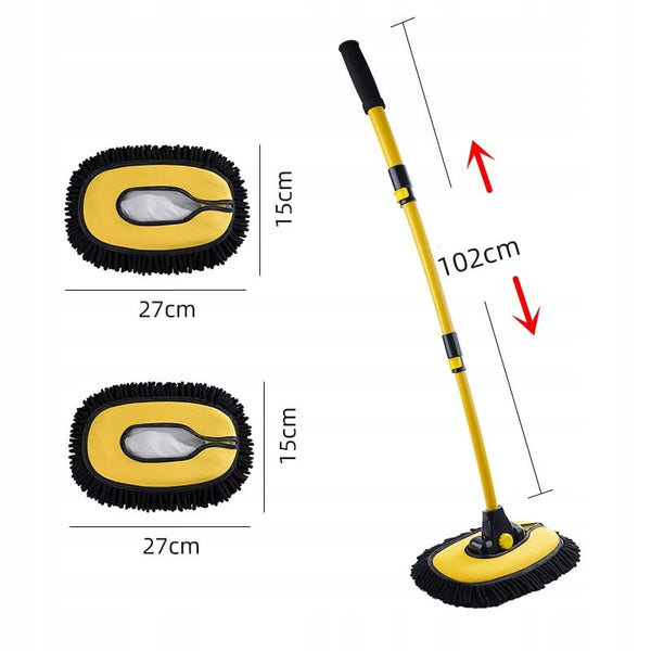 Automobilio langų valymo šepetys, minkštas, 3 įdėklai