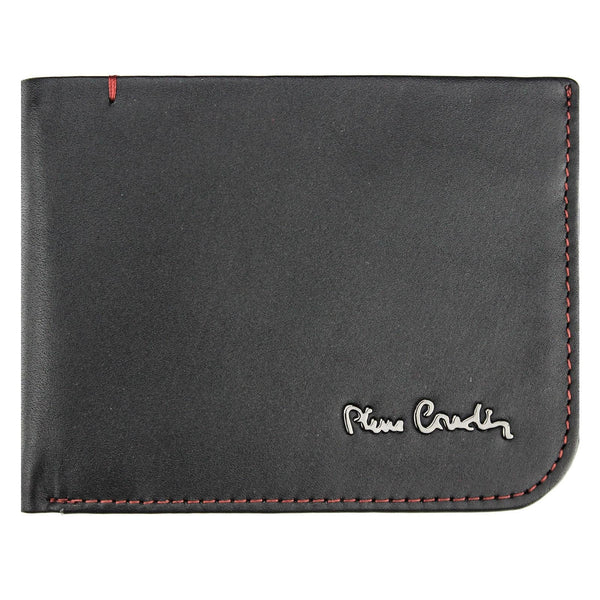 Pierre Cardin TILAK35 8806 juoda ir raudona piniginė czarny + czerwony