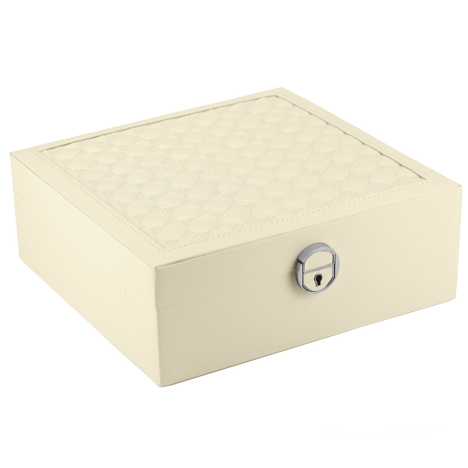PATRIZIA BEAUTY-23001 baltas kosmetikos lagaminėlis biały