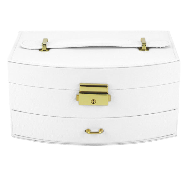 PATRIZIA BEAUTY-23003 baltas kosmetikos lagaminėlis biały