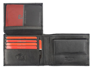 Pierre Cardin TILAK37 8806 RFID juoda ir mėlyna piniginė czarny + niebieski