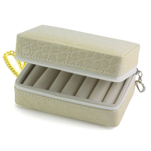 PATRIZIA BEAUTY-18013-BL kreminis kosmetikos lagaminėlis kremowy