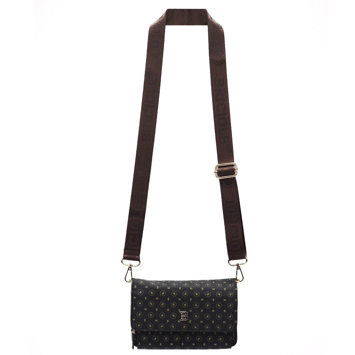 BRICIOLE 4150# juoda ir ruda ekoodos rankinė czarny + brąz