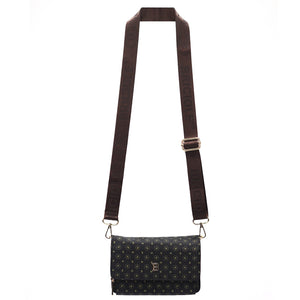 BRICIOLE 4150# juoda ir ruda ekoodos rankinė czarny + brąz