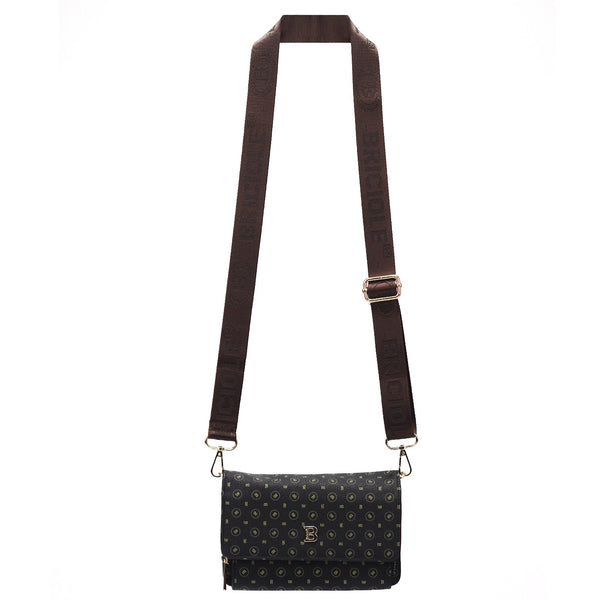 BRICIOLE 4150# juoda ir ruda ekoodos rankinė czarny + brąz