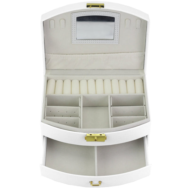PATRIZIA BEAUTY-23003 baltas kosmetikos lagaminėlis biały