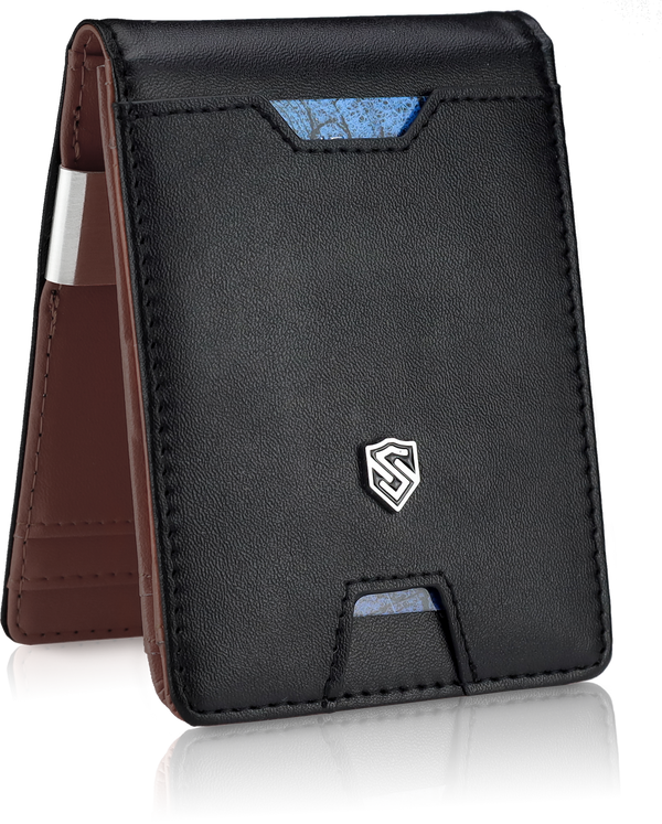 Vyriška plona piniginė, kortelių dėklas su RFID F02 S20