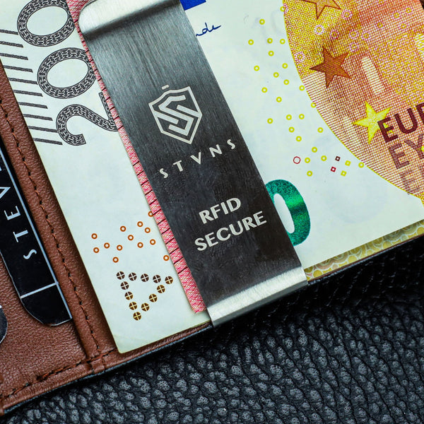 Vyriška plona piniginė, kortelių dėklas su RFID F02 S20