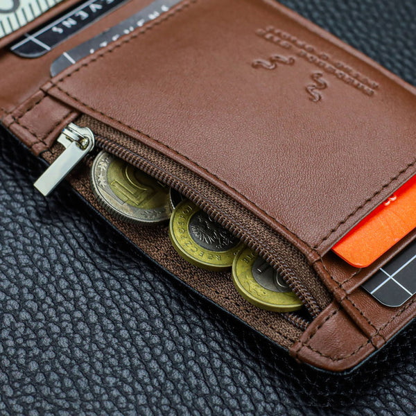 Vyriška plona piniginė, kortelių dėklas su RFID S22