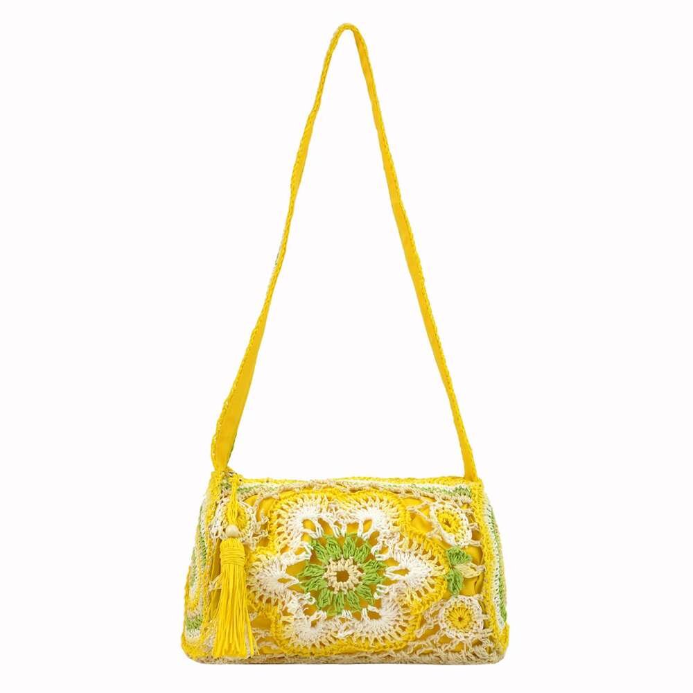 Moteriška crossbody rankinė Lookat LK-LG19153, geltona, ekologiška oda