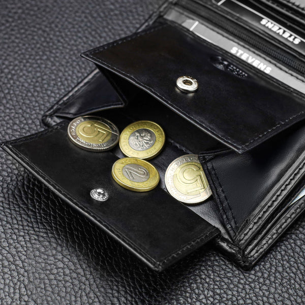 Vyriška vertikali odinė piniginė Stevens DP01 S16