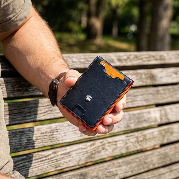 Vyriška plona piniginė, kortelių dėklas su RFID S23