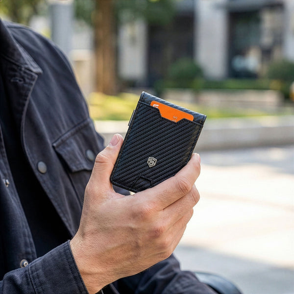 Vyriška plona piniginė, kortelių dėklas su RFID S25