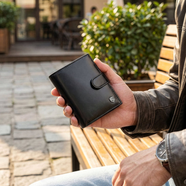 Vyriška odinė piniginė Stevens su RFID apsauga 326A S181