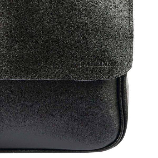 Moteriška odinė piniginė Baleine S22, juoda, A4 formato