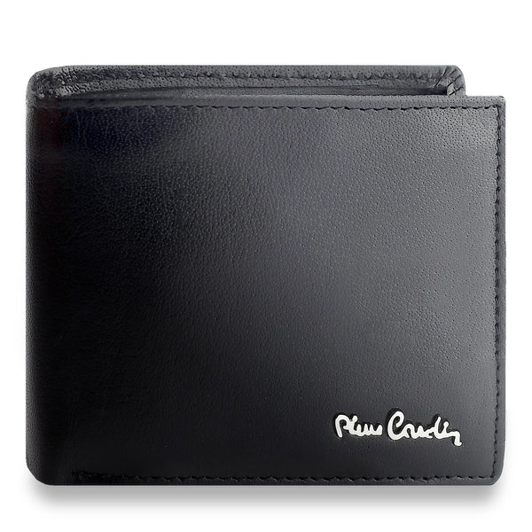Dovanų rinkinys vyrams: odinė piniginė Pierre Cardin RFID, odinis diržas 75T8806BB